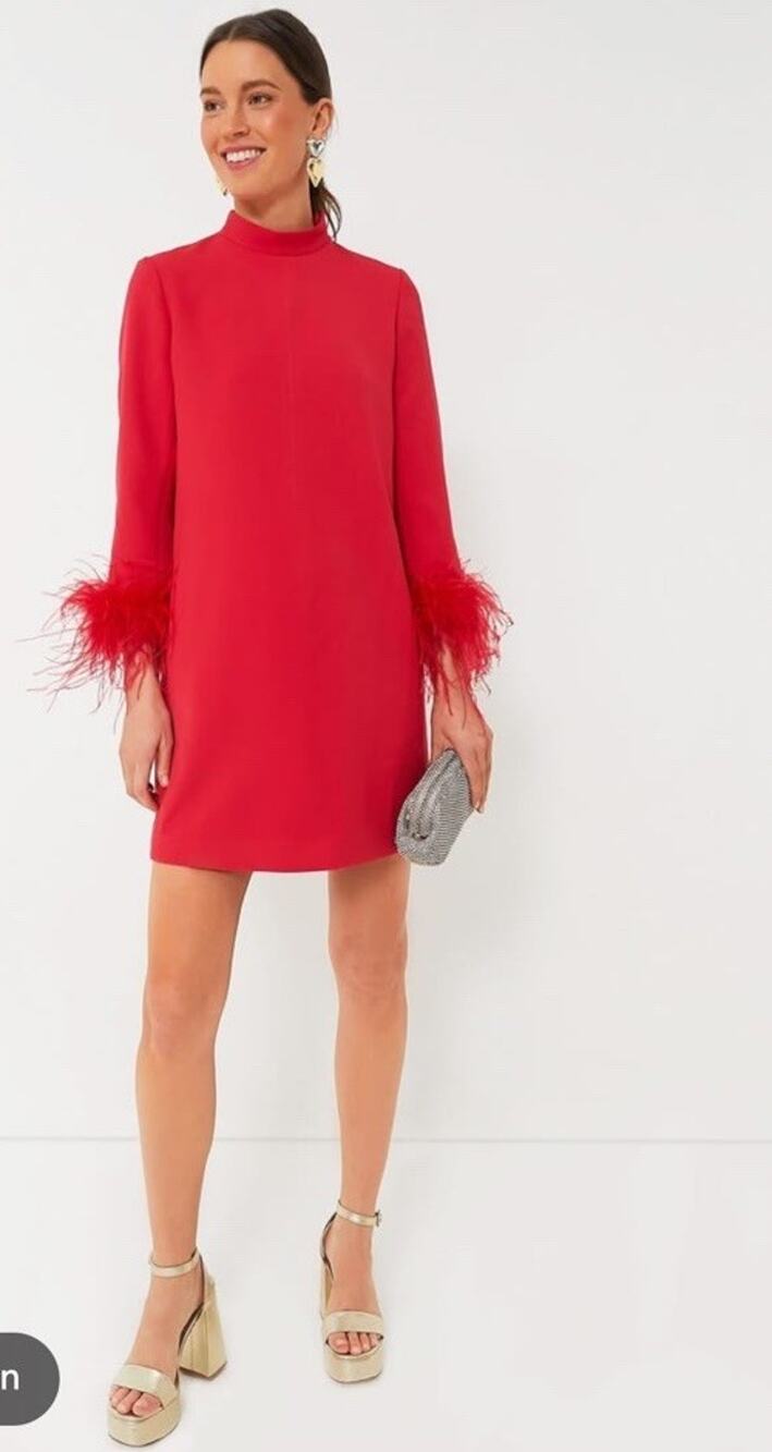 Tuckernuck Red Feather Mod Ellie Dress XS NEW $288